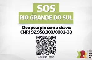 Para realizar uma doação para o SOS Rio Grande do Sul, utilize esta chave PIX